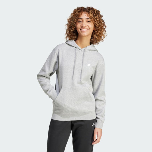 Adidas Womens Small Logo Feel Cozy Hoody - Grey
