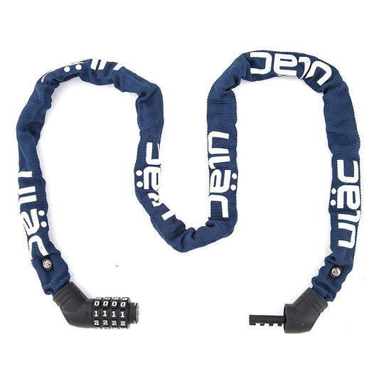 ULAC Street Fighter Bicycle Combination Chain Lock - Navy Blue