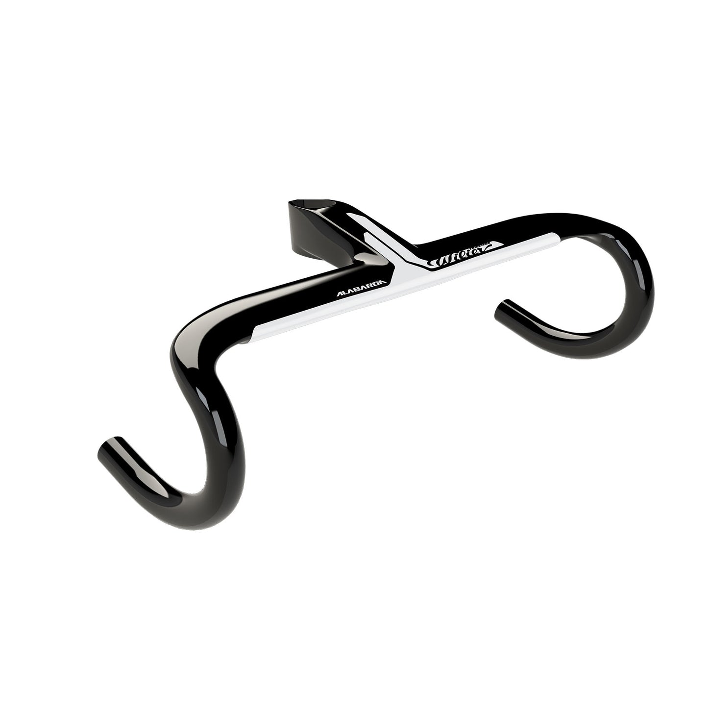 Wilier Alabarda Carbon Integrated Handlebar - Gloss Black / White