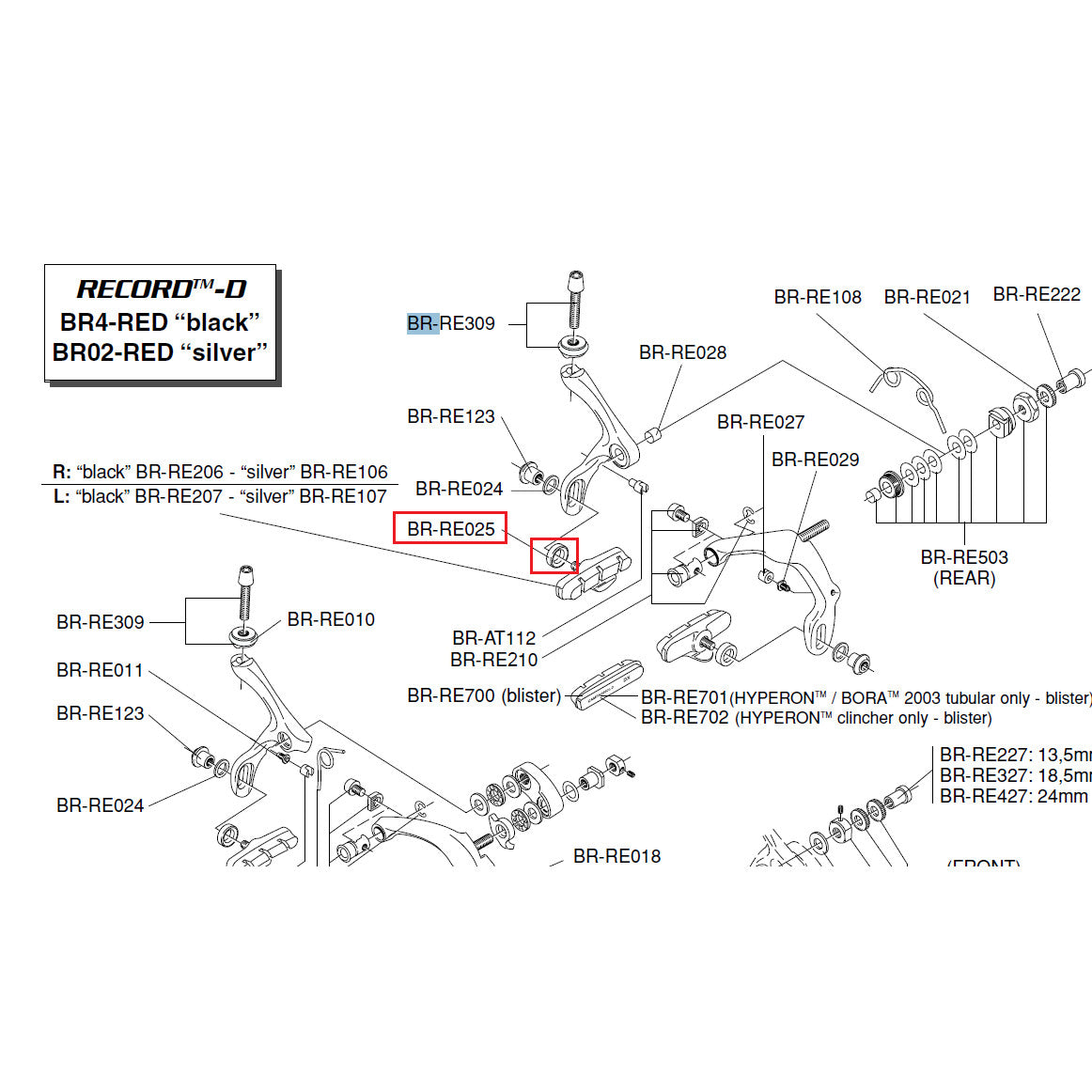Campagnolo Genuine Part BR-RE025