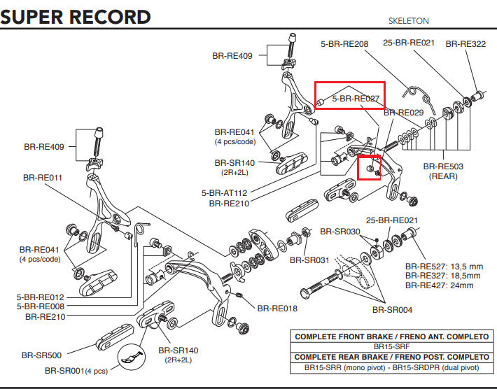 Campagnolo Genuine Part BR-RE027