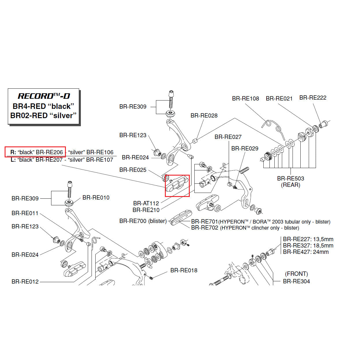 Campagnolo Genuine Part BR-RE206