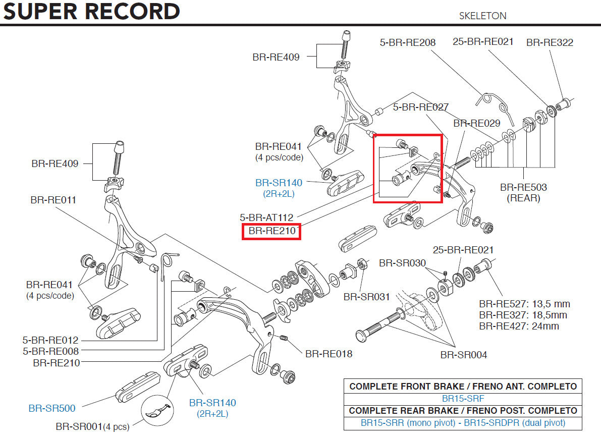 Campagnolo Genuine Part BR-RE210