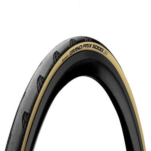 Continental GP5000 Folding Road Tyres - Cream