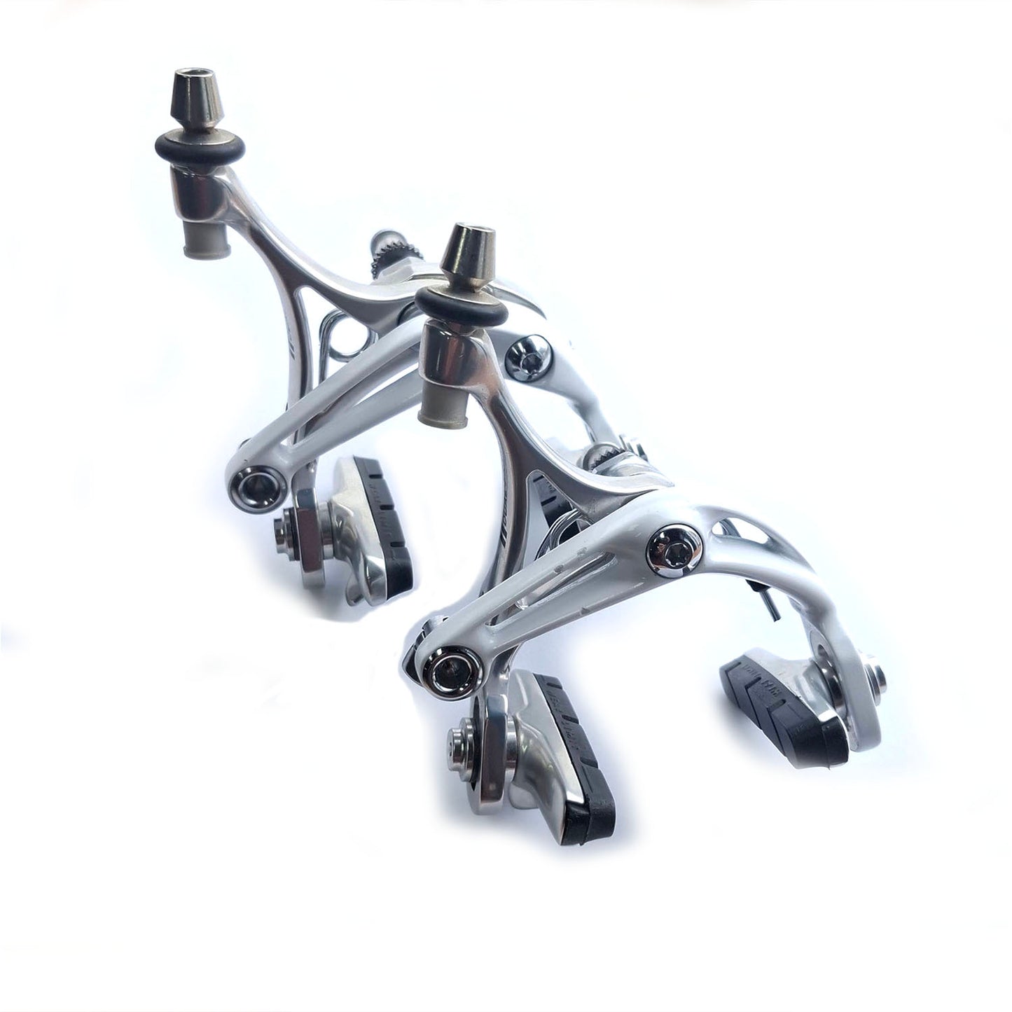 Campagnolo Skeleton Dual Pivot Brake Calipers Pair - White / Silver