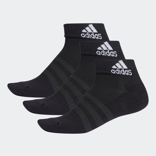 Adidas Cushioned Ankle Socks 3 Pack - Black