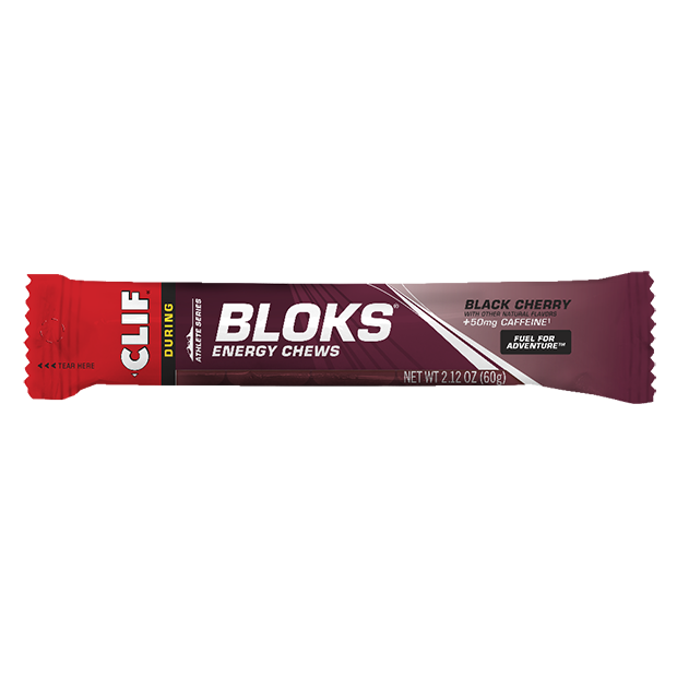 Clif Shot Bloks Energy Chews + Caffeine - Black Cherry