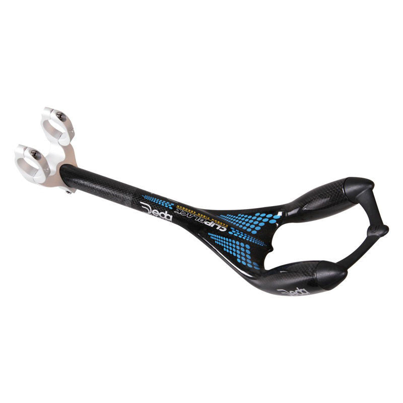 Deda Clip Black Carbon TT Clip On Extensions - 31.7mm