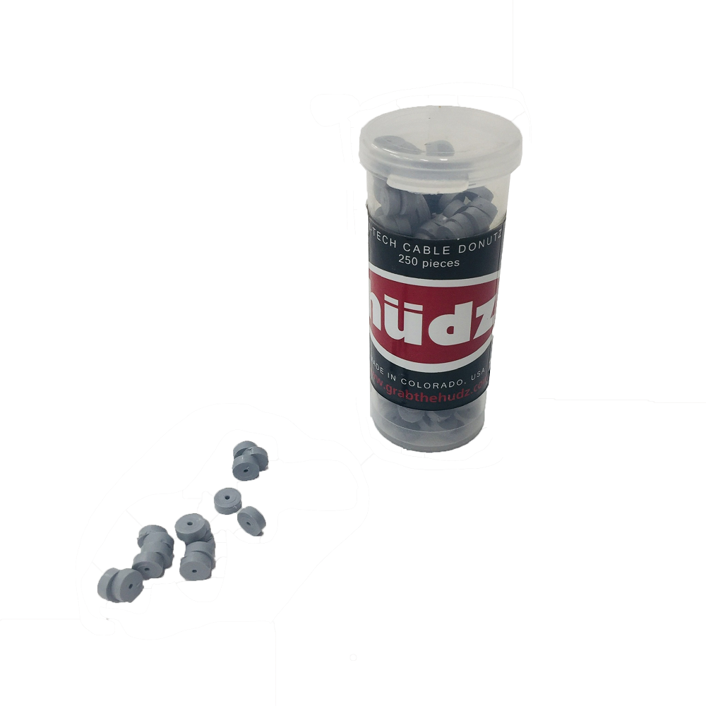 Hudz Cable Donuts 250pce Vial - Black