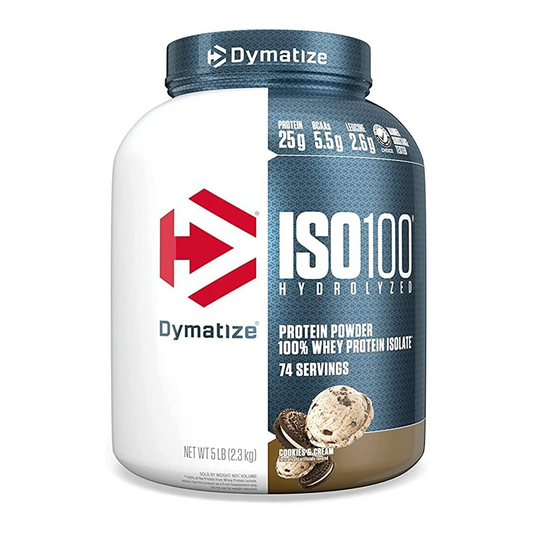 Dymatize ISO 100 Whey Protein - Cookies and Cream - 74 Servings