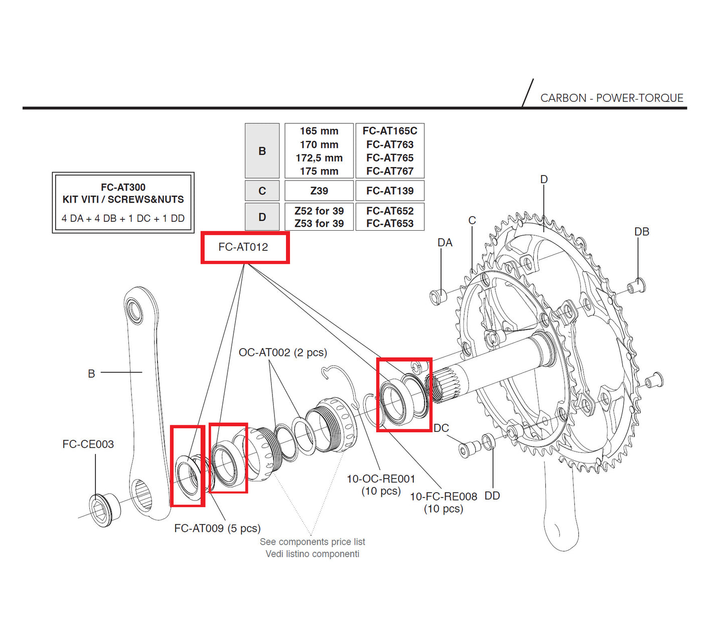 Campagnolo Genuine Part FC-AT012