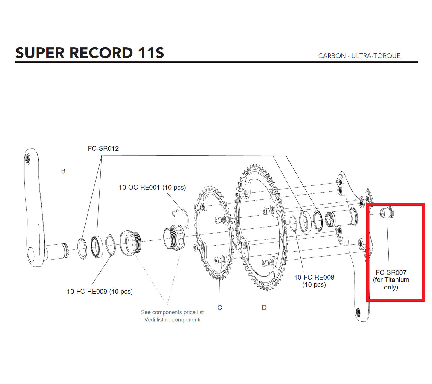 Campagnolo Genuine Part FC-SR007