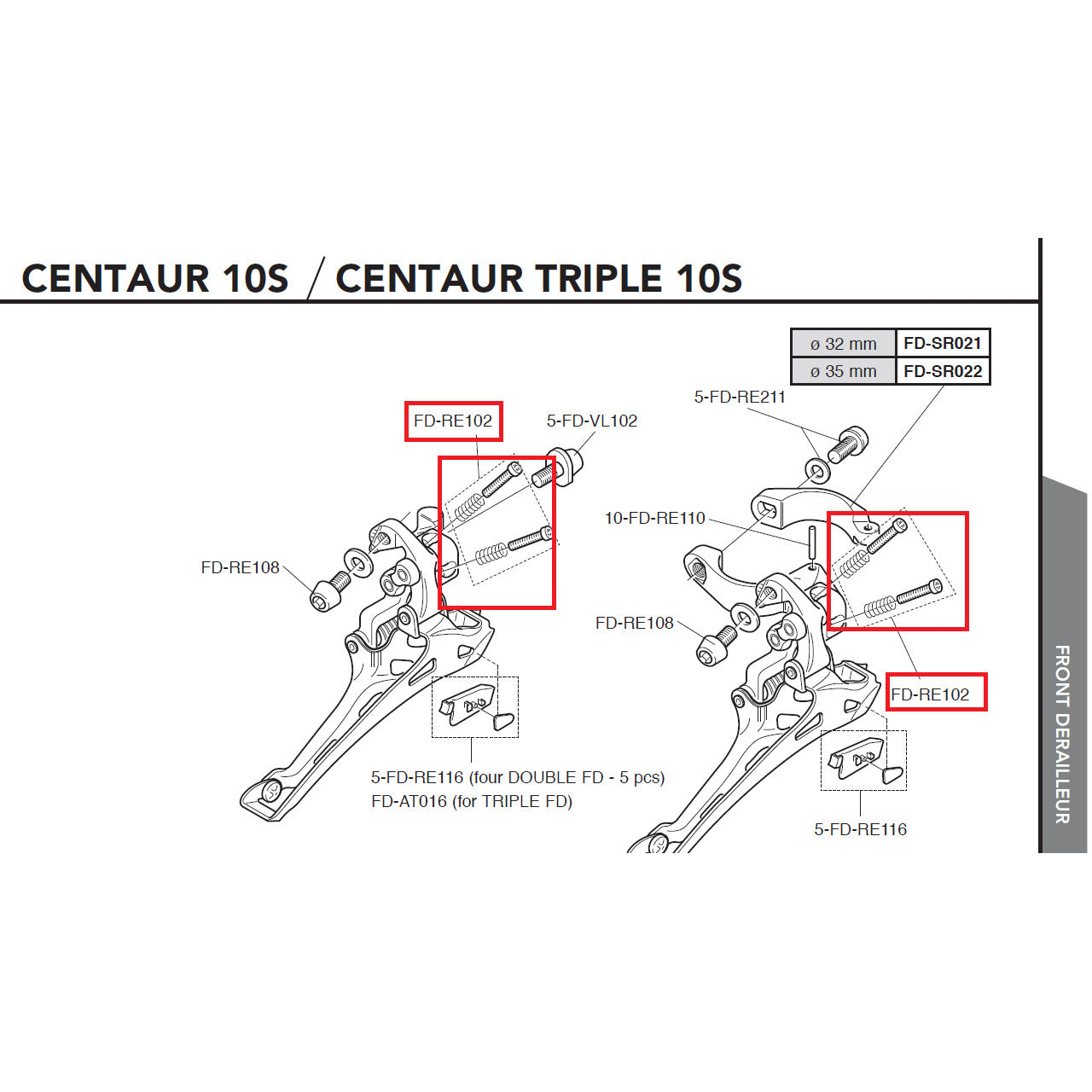 Campagnolo Genuine Part FD-RE102