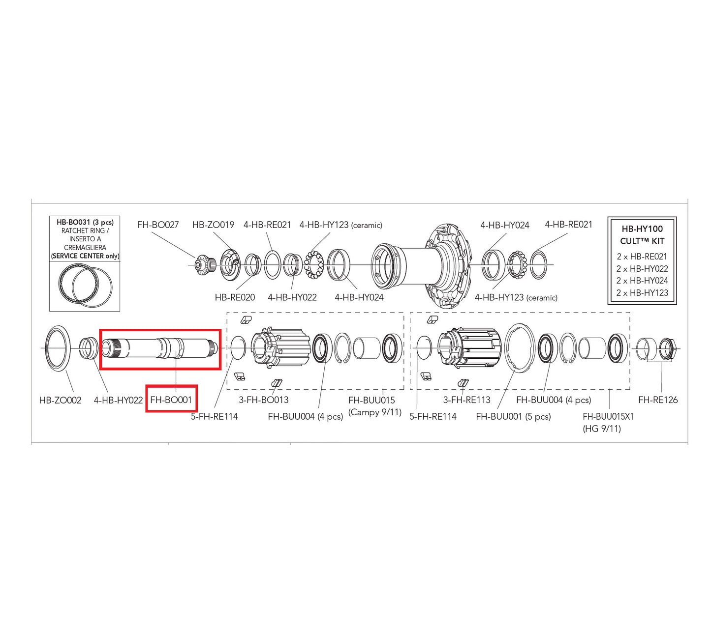 Campagnolo Genuine Part FH-BO001