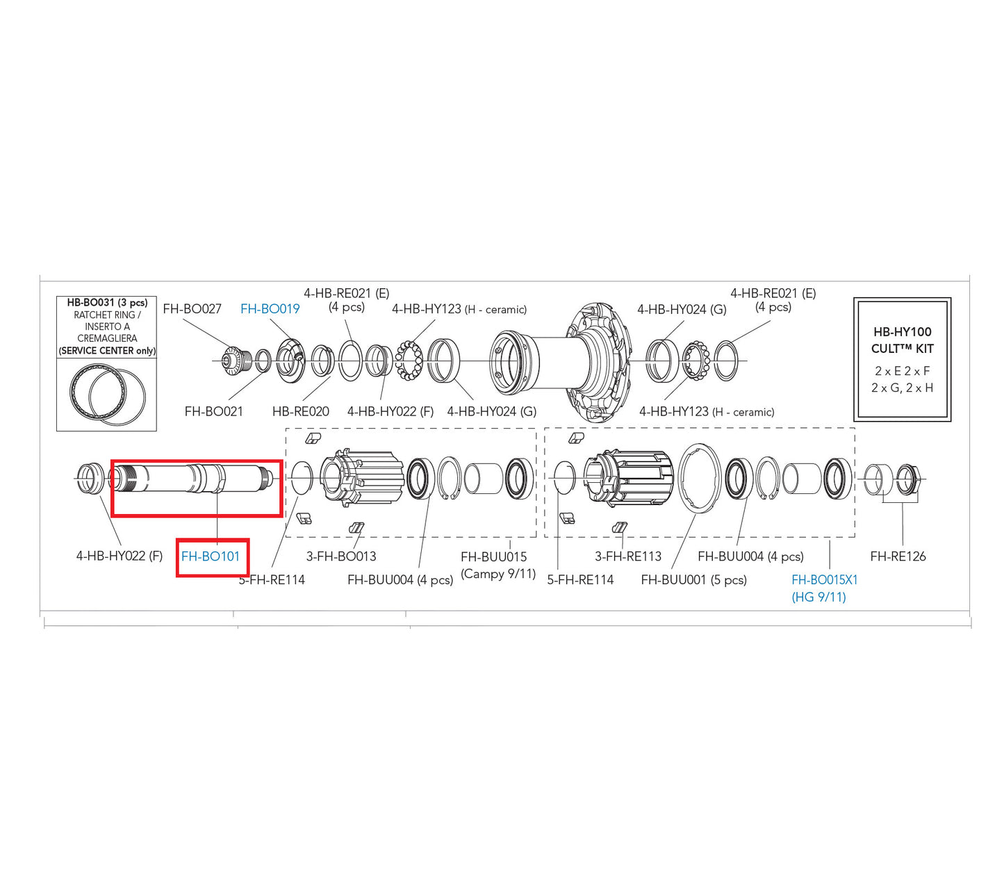 Campagnolo Genuine Part FH-BO101