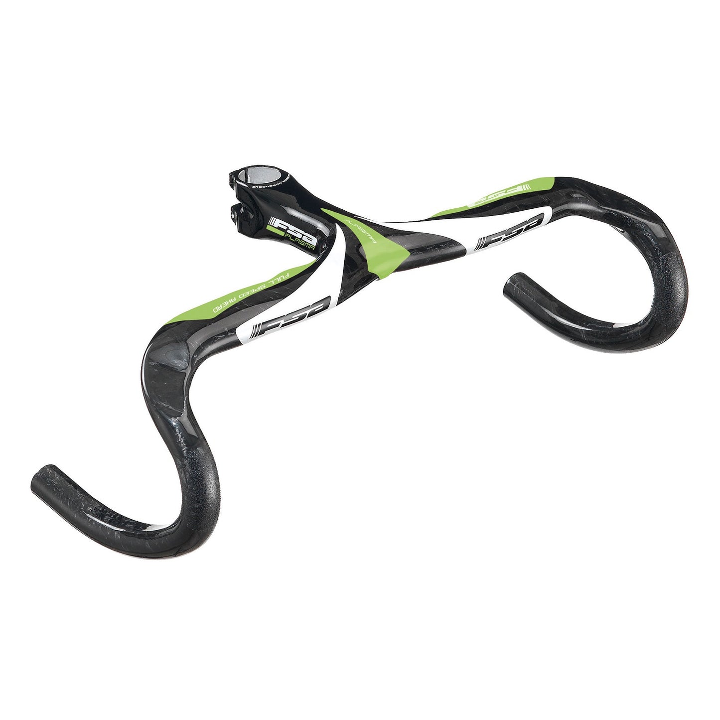 FSA Plasma Carbon Fiber Integrated Handlebar - Team Movistar