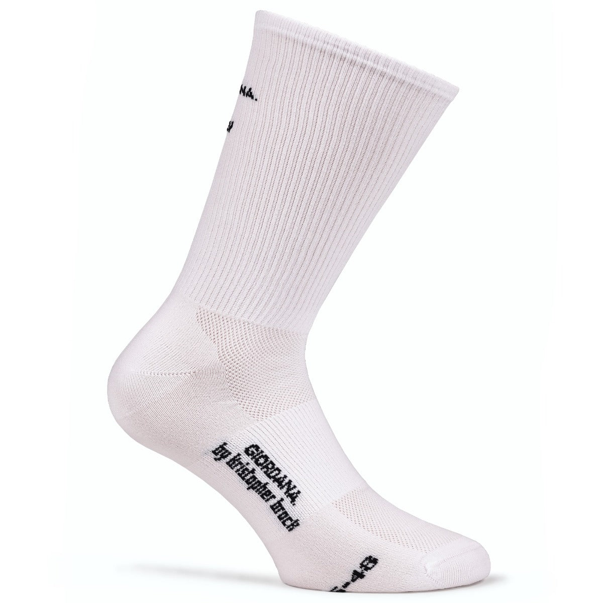 Giordana Sock Tall Kris Brock - WHITE