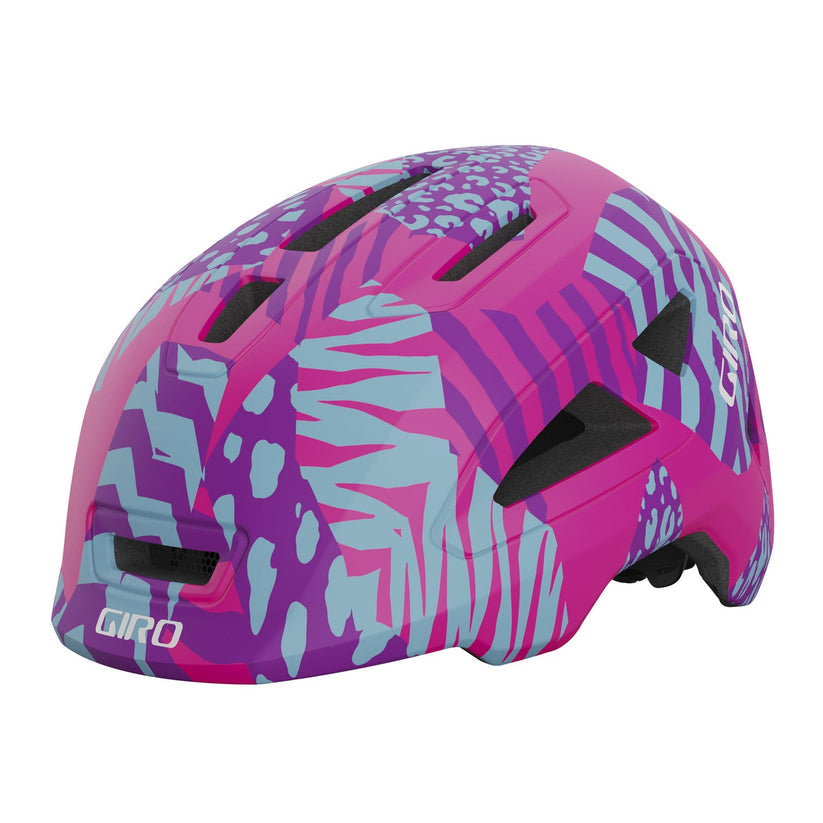 Giro Scamp II Youth Helmet Matte Pink Animal - Main Image