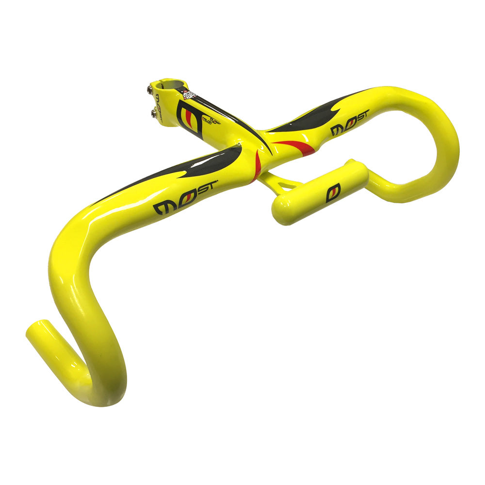 Most by Pinarello Talon Anatomic 1 Piece Carbon Handlebar - Yellow