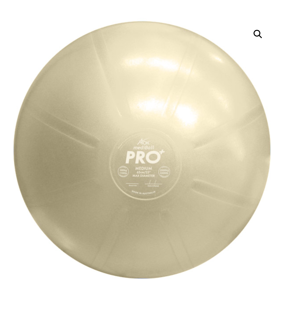 AOK Mediball Pro Swiss Ball 45cm Pearl