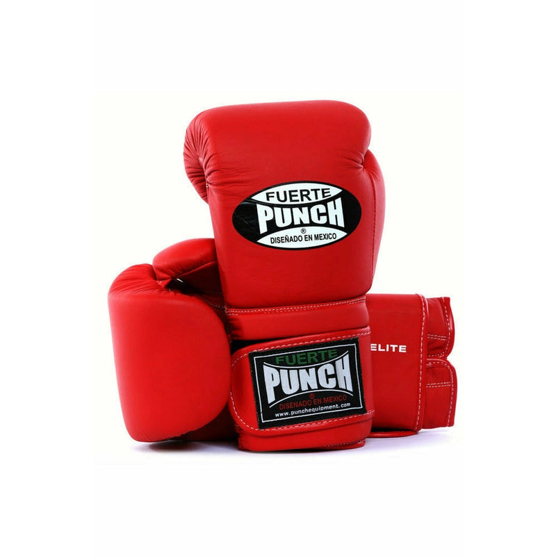 Punch Mexican Fuerte Elite Boxing Gloves - Red