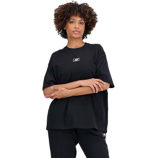 New Balance Essentials Graphic Cotton Jersey Oversized - Black