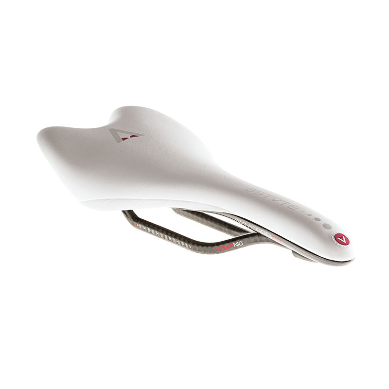 Astute Skycarb SR Carbon Saddle - White / Grey