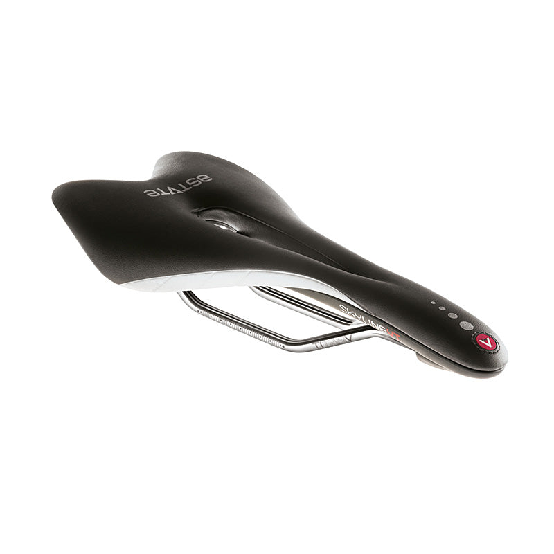 Astute Skyline VT Ti Rail Saddle - Black/Silver