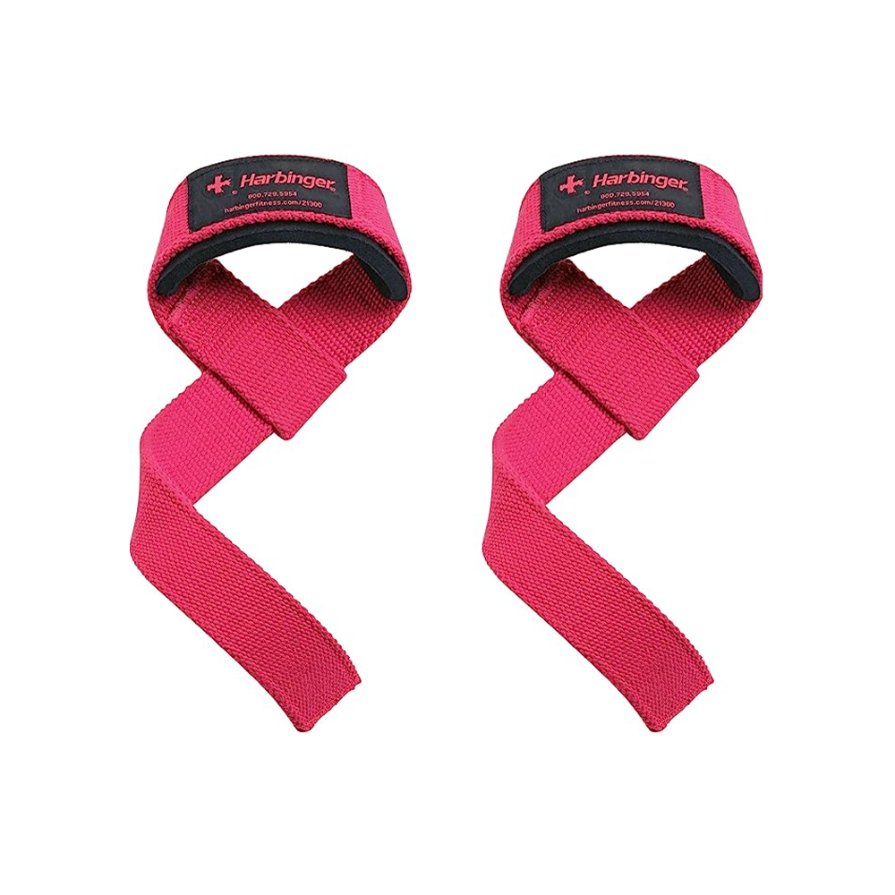 Harbinger Padded Cotton Lifting Straps- Pink