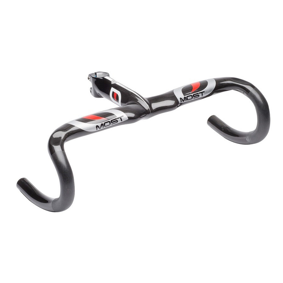 MOst Talon Compact 1K Carbon Integrated Handlebars - Gloss Carbon Black