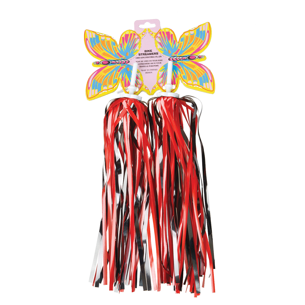 Rex Handlebar Streamers - Black/Red