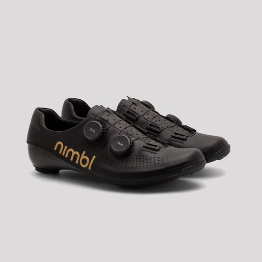 NIMBL Ultimate Cycling Shoes - Black / Gold