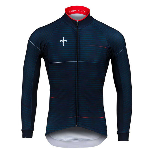 Wilier Clothing Jersey Caivo Long Sleeve - Blue