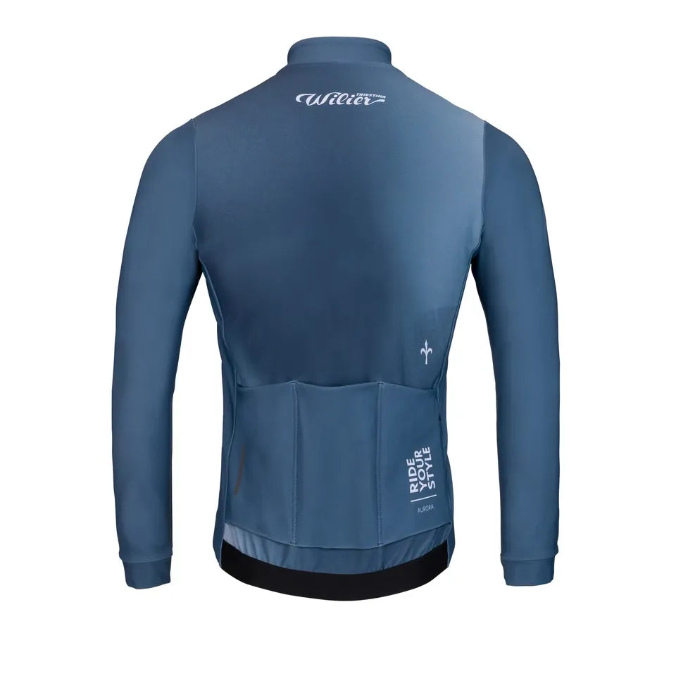 Wilier Aurora Long Sleeve Thermal Jersey - Slate Grey