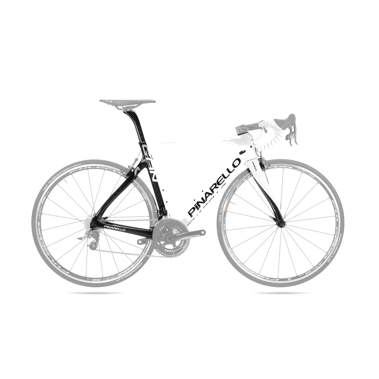 Pinarello Gan S Rimbrake Frameset - 045 Gloss White / Gloss Carbon