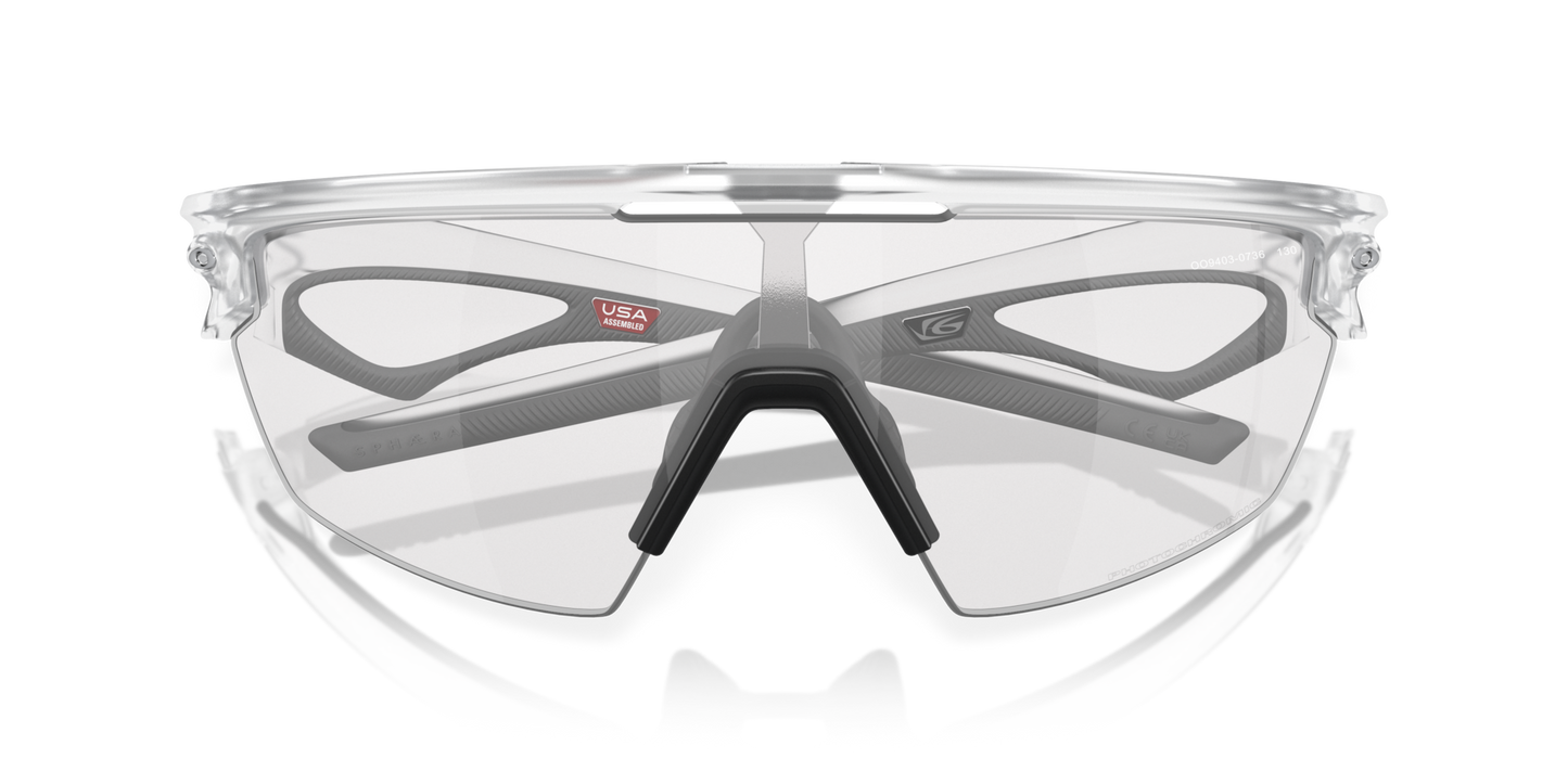 Oakley Sphaera Sunglasses - Matte Clear / Photochromic