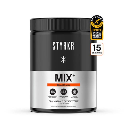 Styrkr Mix+ Dual-Carb & Electrolyte Hydration Mix - Blood Orange