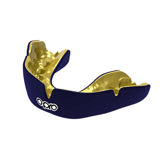 Opro Instant Custom Mouthguard - Dark Blue/Gold