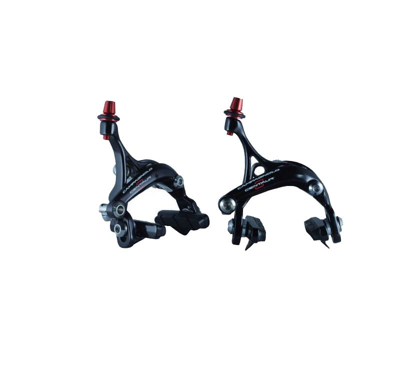 Campagnolo Centaur 10sp Dual Pivot Brake Calipers Pair - Black/Red