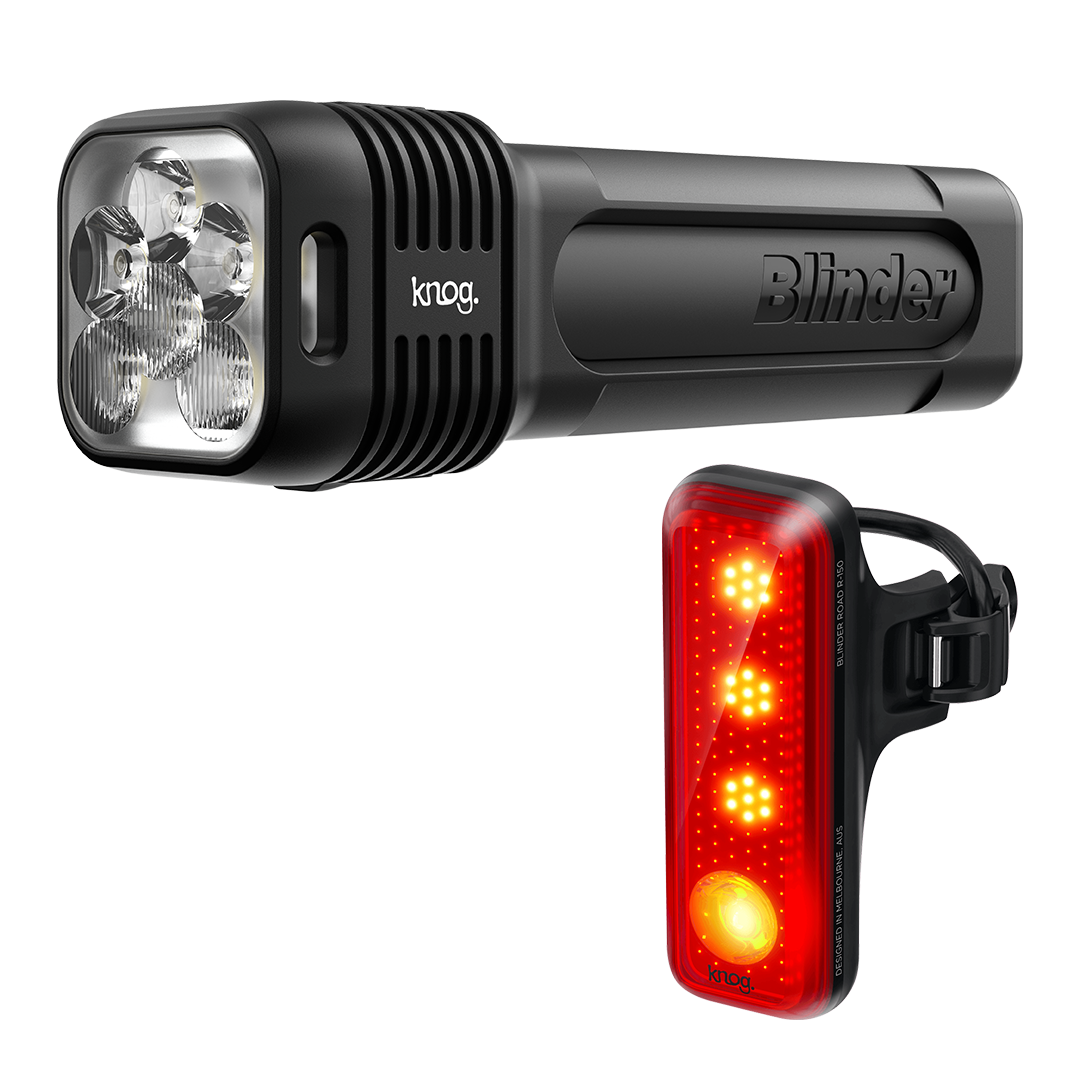 Knog Blinder 1300 Front Light & Blinder R150 Rear Light Set