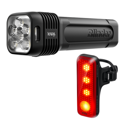 Knog Blinder 1300 Front Light & Blinder R150 Rear Light Set