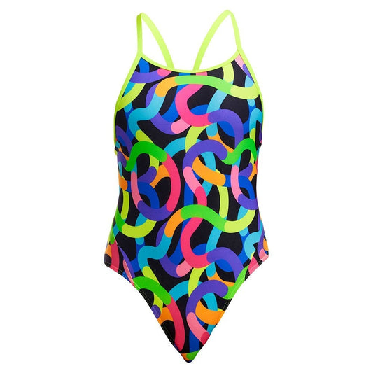 Funkita Girl's Diamond Back One Piece - Got Worms