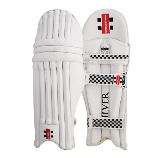 Gray-Nicolls Silver Batting Leg Guards - White