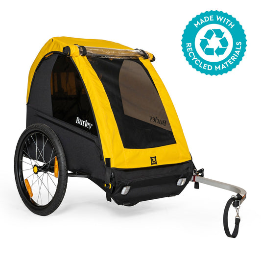 Buley Bee Double Bike Trailer - Yellow