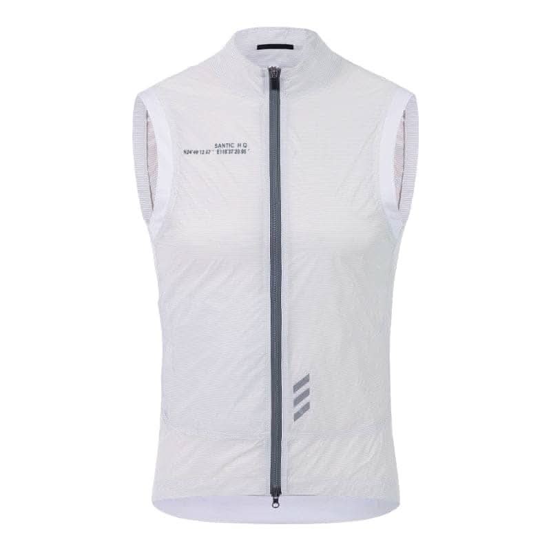 Santic Mario Lightweight Wind Vest - White