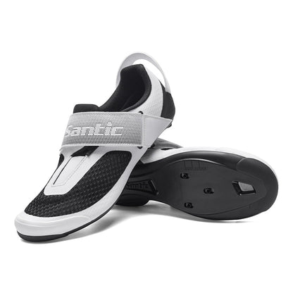 Santic NF Carbon Triathlon Shoes - White/Black