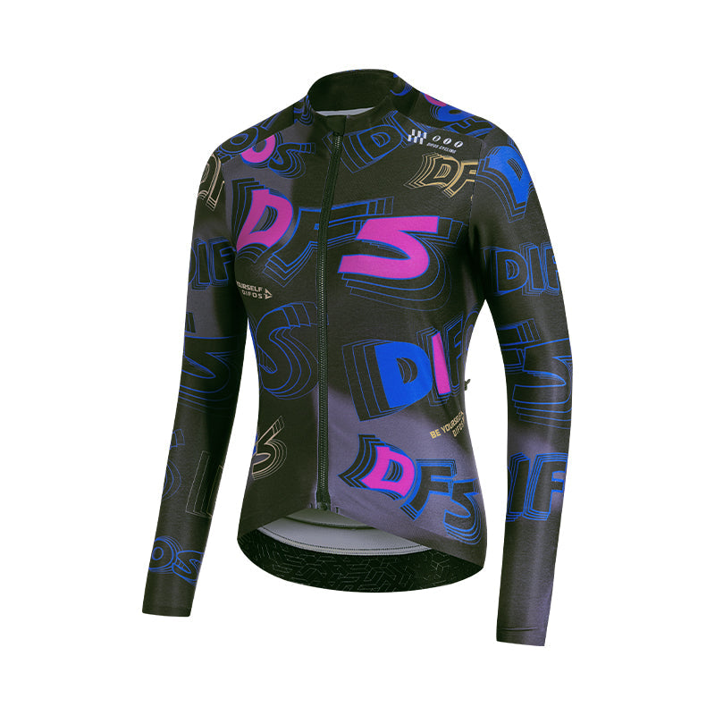 Santic Van Sko Thermal Long Sleeve Jersey - Black