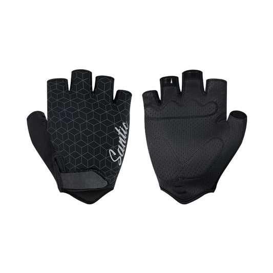 Santic Maud Velcro Gloves - Black