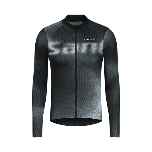 Santic Planet Thermal Long Sleeve Jersey - Black