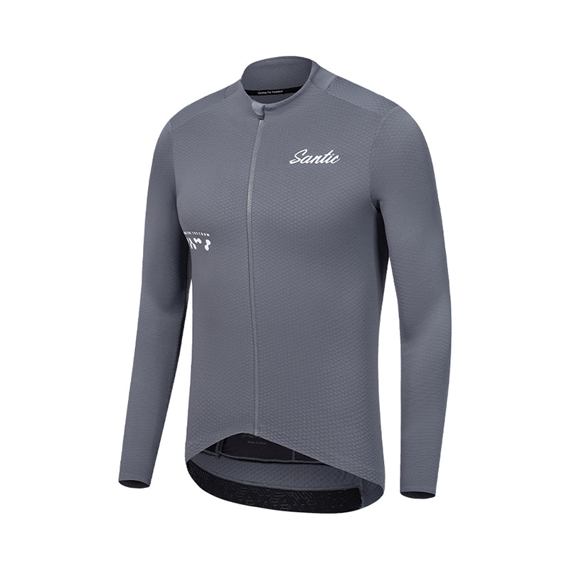 Santic Fusu Thermal Long Sleeve Jersey - Grey